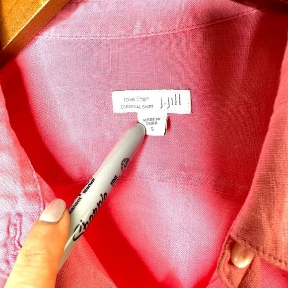 J Jill Love Linen The Essential Shirt - Picture 5 of 5